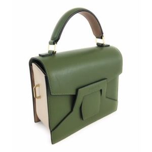 ASTRAEA Green Leather Designer Mini Handbag Purse